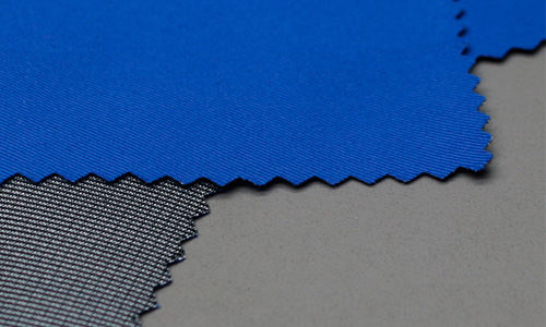 Polyester twill waterproof TPU white film compound mesh cloth